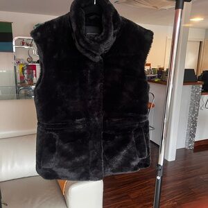 Women’s Black Faux Fur Vest by Michael Kors